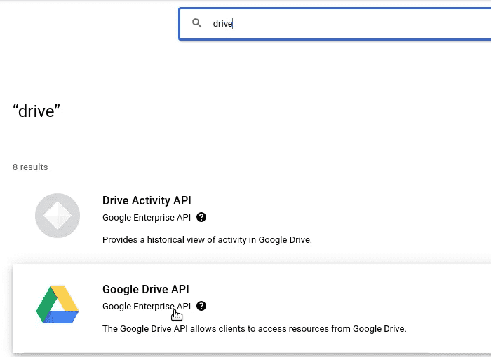 Google Drive API
